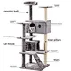 sisal and velvet surrounded cat climbing tree